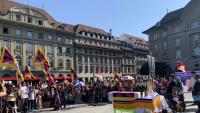 Tibetans protest China's policies in Bern after activist's death