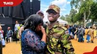 Kenyan mother sheds tears of joy as son achieves dream of joining Kenya Defence Forces