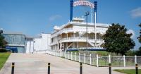New Orleans area riverboat casino will make a $195M move onto land under a new name. See mock-ups.
