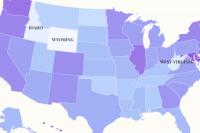 Map Shows Only Three States That Approve of Donald Trump