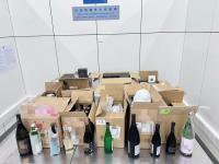 Customs intercepts 10 smuggling cases in a week, seizes 105 litres of sake