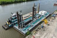 C&C Marine delivers walking-spud idler barge to Orion Marine Construction