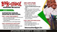 Government Launches $250 EC “Back to School” Voucher Initiative to Support Families for the 2026–2027 Academic Year