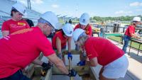 Habitat for Humanity builds a ramp at the Iowa State Fair, see photos