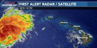 First Alert Forecast: Tropical Storm Lala moves west but showers linger
