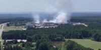 Winnsboro factory fire puts jobs on hold, closes roads