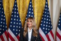 Where’s Melania? As Trump aide Natalie Harp never seems to leave president’s side, first lady is rarely seen
