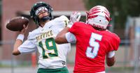 The Rewind: Service football hangs on against East, South flag football opens state defense with back-to-back shutouts
