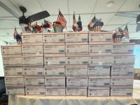 75 Gratitude Boxes are packed and ready for the troops. Now they need a destination and a way to get there