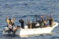 Somali pirates seize a commercial cargo ship off the Horn of Africa