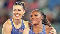 History for Hunt and Asher-Smith in golden finish