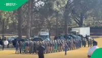 Uniformed military personnel's coordinated drill impresses yet divides South African viewers