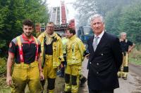 Belgium wildfire continues to rage