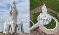 Poland unveils Europe's tallest statue of the Virgin Mary towering 182ft over tiny village