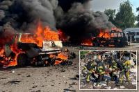 Ukraine fires almost 800 drones at Moscow while Russian missiles kill 10 in Kharkiv