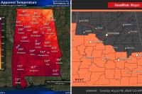 West Alabama Residents: Check Your County’s Heat Forecast