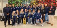 Medal Winning Volleyball Team Returns Home
