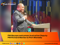 PM Marape welcomes Australian Deputy PM Richard Marles to Port Moresby