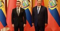 Noboa and Xi seal in Beijing seven key agreements in trade, digitalization, and industry