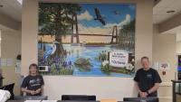 Artist’s latest mural leaves colorful mark at hospital 
