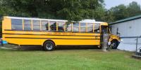 School bus carrying 42 students crashes into South Carolina home