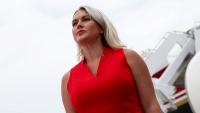 Karoline Leavitt slams 'fake news' MS NOW for report she was on Trump decoy plane