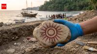4,000-year-old painted stone in Indonesia reveals symbolic art carried by ancient Austronesian maritime voyagers