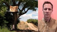 Activist Tree-Sit in Ancient Cottonwood Continues Against Border Wall Construction in Arizona