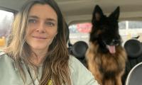 ANNABEL FENWICK ELLIOTT: I adopted Bear, my German shepherd 'lockdown dog', from a shifty man wearing a tracksuit. I was desperate to give him a better life. Then I had a baby - and knew he had to go
