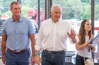 Blakeman blasts solar farms, promises not to abandon upstate voters in Batavia stop