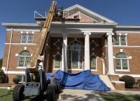 Lineville Baptist Church Dome undergoing Repairs