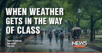 Rain or shine: How weather changes college commutes