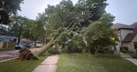 Storm damage in southeastern Wisconsin; thousands without power