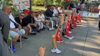 Police force conscript veterans, fallen conscripts’ relatives from Ankara park