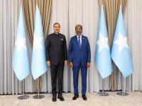 Indian Envoy Adarsh Swaika presents credentials to Somali President