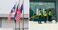 Another upside-down flag incident in Johor, unlicensed premises ordered to close