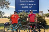 Veteran’s 1,000-km Prairie fundraiser concludes at 15 Wing Moose Jaw