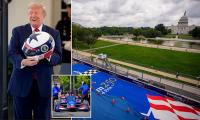 Donald Trump set to lead lap of honor at historic Freedom 250 Grand Prix... as D.C. street circuit begins to take shape ahead of race