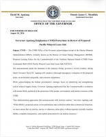 Governor Apatang Emphasizes CNMI Protections in Review of Proposed Pacific Mineral Lease Sale