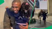 “This is beautiful”: KZN dad’s airport reunion with daughter after months apart melts SA Hearts