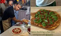 Brooklyn Beckham teases pizza cooking video on the same night brother Romeo attends Italian culinary class as the family continue luxury Amalfi coast trip