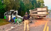 At least 23 killed in bus-truck collision in Brazil