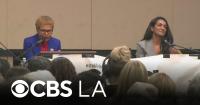 Los Angeles Mayor Karen Bass, challenger Nithya Raman face off in mayoral debate