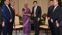 Sitharaman-led ministerial delegation meets Singapore PM Lawrence Wong