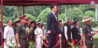 Japanese Defence Minister Koizumi Reviews Guard of Honour in Delhi, Rajnath Singh to Hold Bilateral Talks