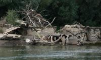 Drought reveals 100-year-old boat in Serbia and ancient Roman bridge in Italy