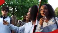 Jeridah Andayi's daughter delights netizens with American accent as she interviews people on streets