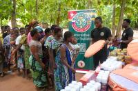 Residents of Togolese village receive malaria prevention kits
