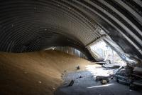 Russian strikes leave Ukraine farmers with piles of unsold grain