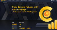 100x Leverage, No KYC, $50 Welcome Bonus, and Double Deposit Bonus — Trade Crypto Futures on BexBack